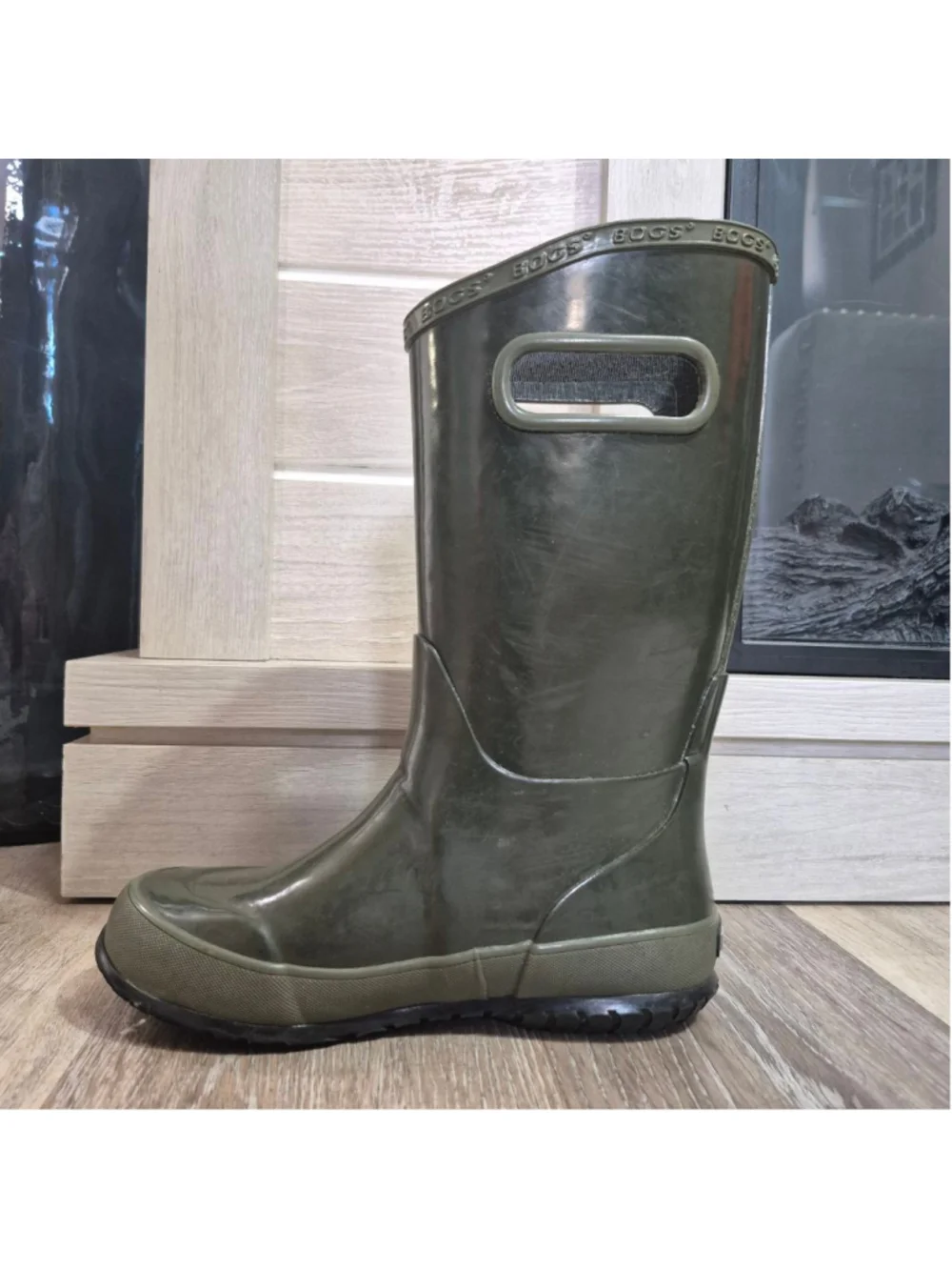 BOGS Rain Boots Green  Size 1